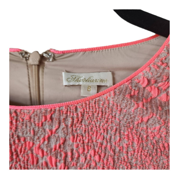 Shoshanna pink textured fitted cocktail dress size 6 - Picture 6 of 10